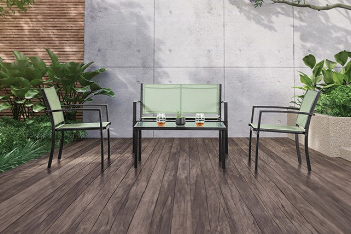 Ibiza 4 Pc. Sling Set K/D Model La-A017Gr-4Pk-Bench By Furniture Of America 