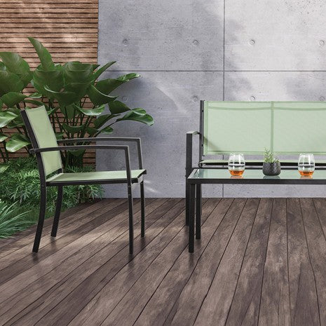 Ibiza 4 Pc. Sling Set K/D Model La-A017Gr-4Pk-Chair By Furniture Of America 