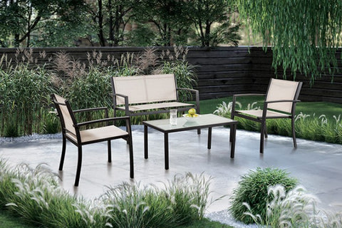 Ibiza 4 Pc. Sling Set K/D Model La-A017Lb-4Pk-Chair By Furniture Of America 
