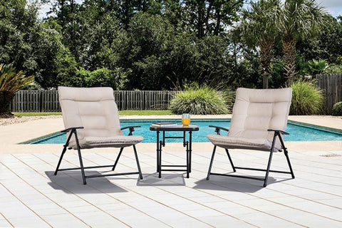 Bastia 3 Pc. Conversation Set Model La-A018Bg-3Pk-Chair By Furniture Of America 