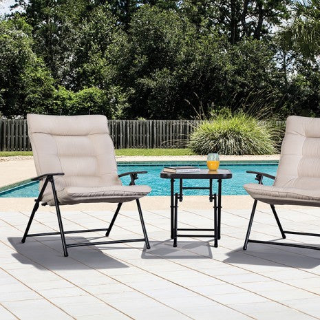 Bastia 3 Pc. Conversation Set Model La-A018Bg-3Pk-Chair By Furniture Of America 