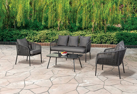 Myesha 4 Pc. Conversation Set Model La-A019Lg-4Pk-Bench By Furniture Of America 