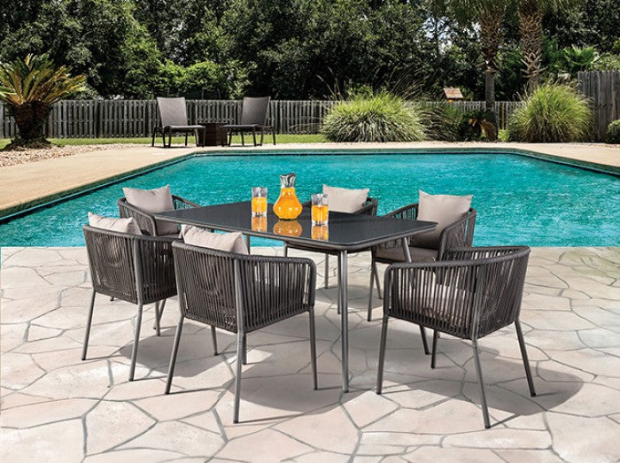 TUSHARI 8 PC. OUTDOOR DINING SET