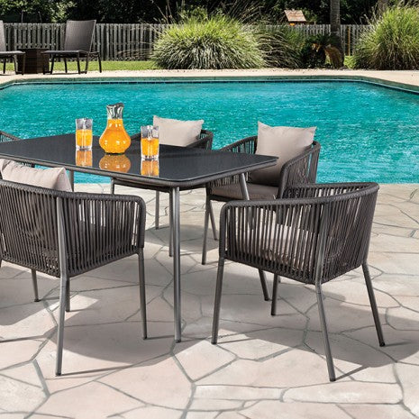 Tushari 8 Pc. Outdoor Dining Set Model La-A020Lg-7Pc-Chair By Furniture Of America 