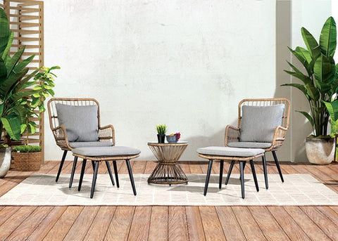 Chandu 6 Pc. Conversation Set Model La-A021Nt-5Pk-Chair By Furniture Of America 