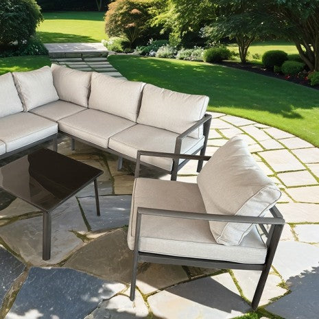 Farisha 6 Pc. Outdoor Sectional Set Model La-A024Wh-4Pk-Chair By Furniture Of America 