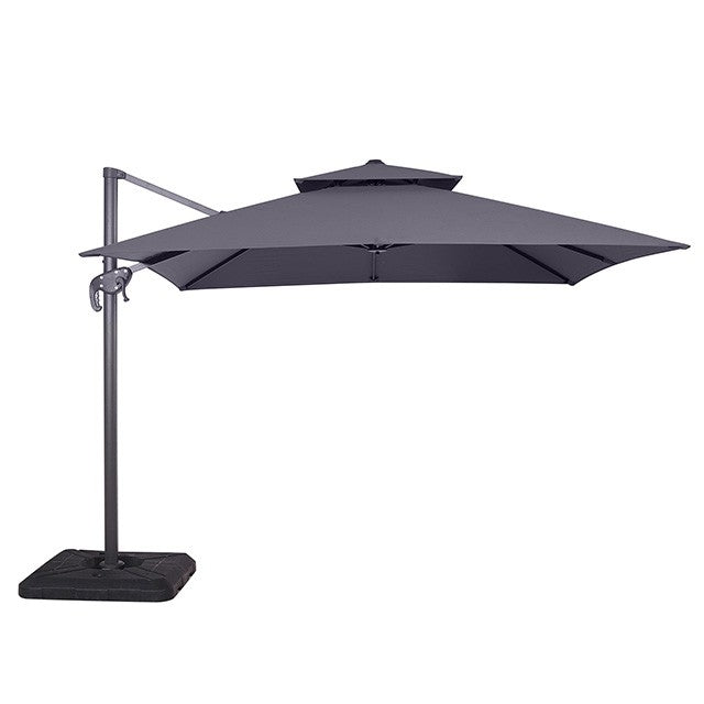 HERO 10 FT SQUARE UMBRELLA W/ DOUBLE TOP + 37" LARGE BASE