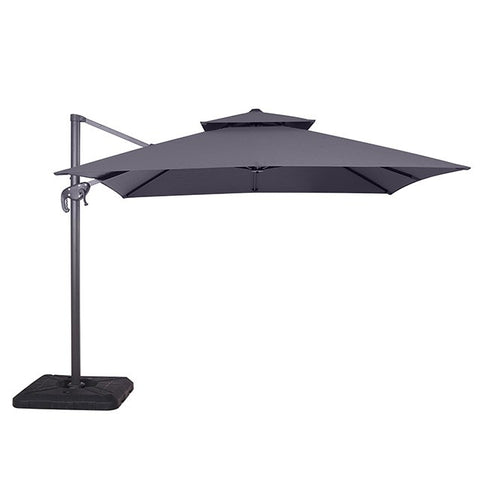 HERO 10 FT SQUARE UMBRELLA W/ DOUBLE TOP + 37" LARGE BASE