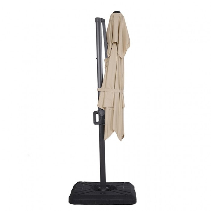 FIDA 8 FT SQUARE UMBRELLA W/ DOUBLE TOP + 37" LARGE BASE
