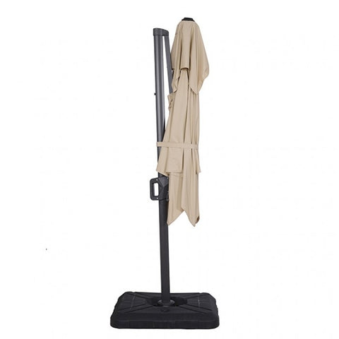 FIDA 8 FT SQUARE UMBRELLA W/ DOUBLE TOP + 37" LARGE BASE