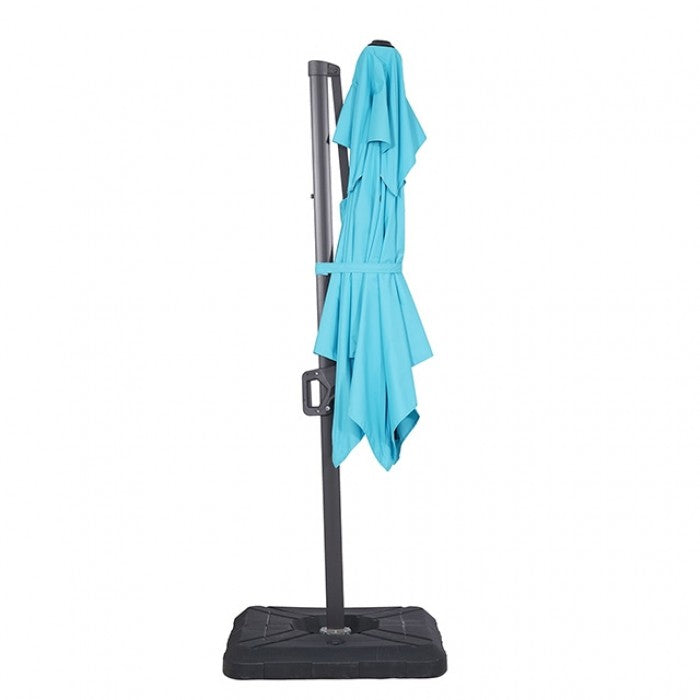 FIDA 8 FT SQUARE UMBRELLA W/ DOUBLE TOP + 37" LARGE BASE