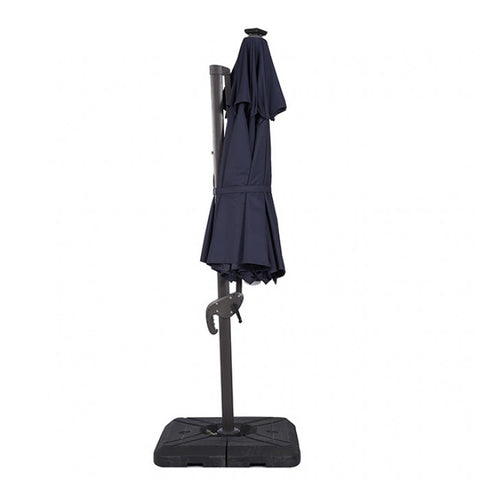 NUTI 10 FT ROUND UMBRELLA W/ LED LIGHT + 37" LARGE BASE