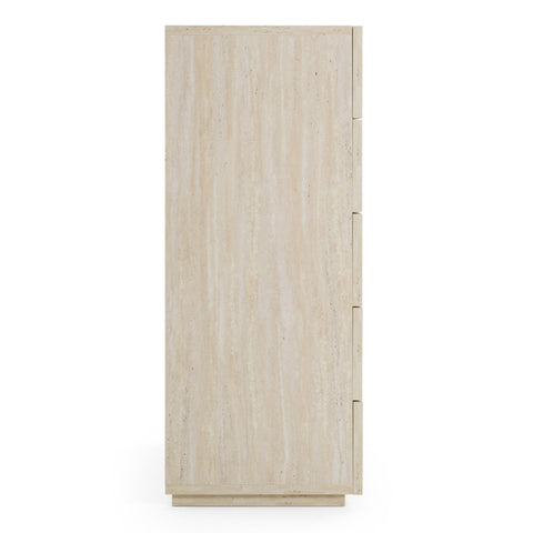 Lamod Italia Lago Modern Faux Travertine Chest Model VGAC-LAGO-CST