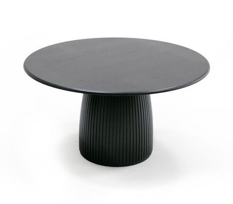 Modrest Lander Modern Mid Century Black Oak Round Dining Table  Model VGDW-J3630-1-BLK