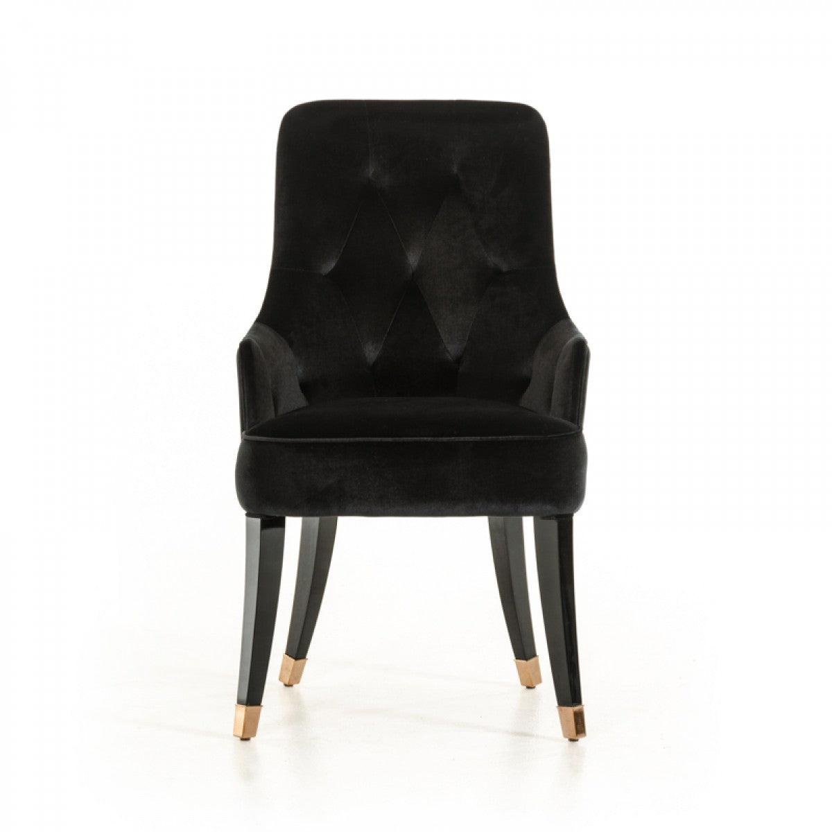 A&X Larissa Modern Black Fabric Dining Chair Model VGUNCC016-BLK-1