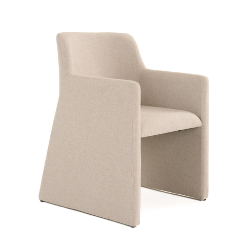 Modrest Lasara Modern Beige Fabric Dining Chair Model VGDW-L-895-BGE