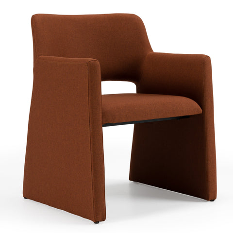 Modrest Lasara Modern Rust Fabric Dining Chair Model VGDW-L-895-RST