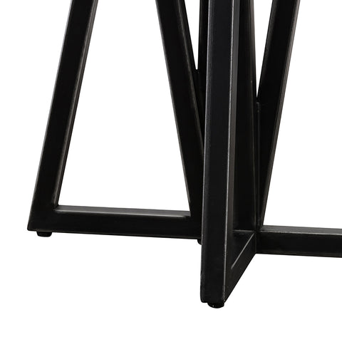 Modrest Richmond Modern Concrete & Black Metal End Table Model VGLBLENO-LT50-01