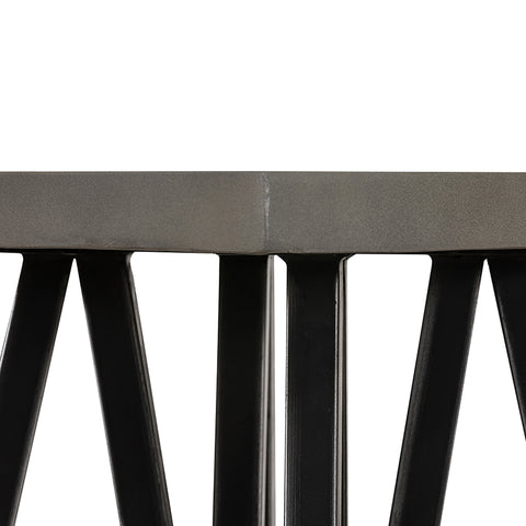 Modrest Richmond Modern Concrete & Black Metal End Table Model VGLBLENO-LT50-01