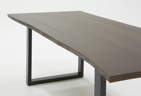 Modrest Leon Modern Umber Wood Live Edge Dining Table Model VGWH181120310