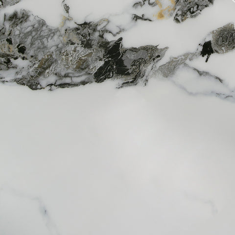 Modrest Loomis White Marble & Gold Dining Table Model VGZAT1301