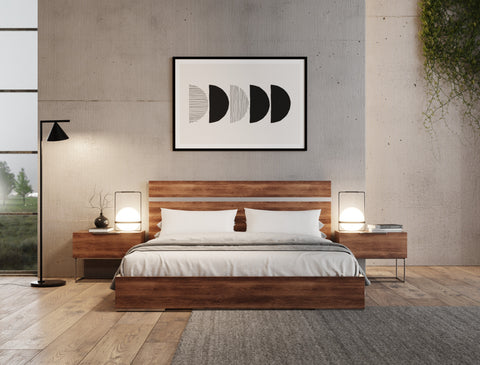 Nova Domus Lorenzo Italian Modern Light Oak Bed Model VGACLORENZO-BED