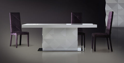 Versus Eva Modern White Lacquer Dining Table Model VGDVEVA-DININGTABLE