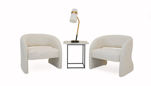 Modrest Luby Modern Cream Fabric Accent Chair Model VGKK-KFA1161-BEI-CH