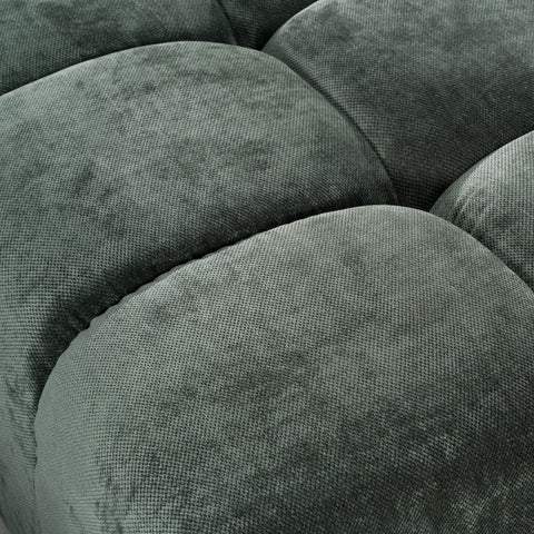 Divani Casa Ludwig Modern Dark Green Fabric Modular Sectional Model VGDW-DS1021-GRN