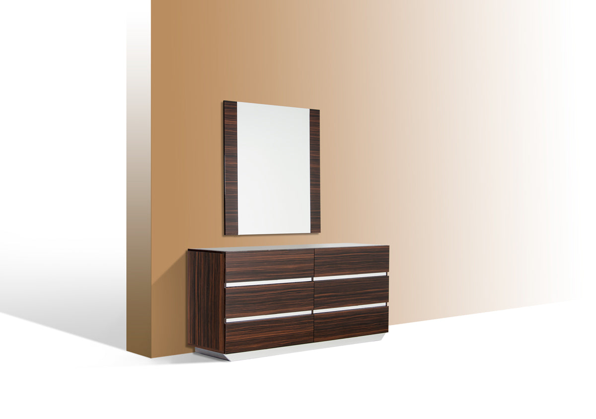 Modrest Luxor Italian Modern Ebony Mirror Model VGACLUXOR-MIR-EBN
