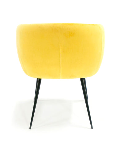 Modrest Luzerne Modern Yellow Velvet Dining Chair By VIG Furniture