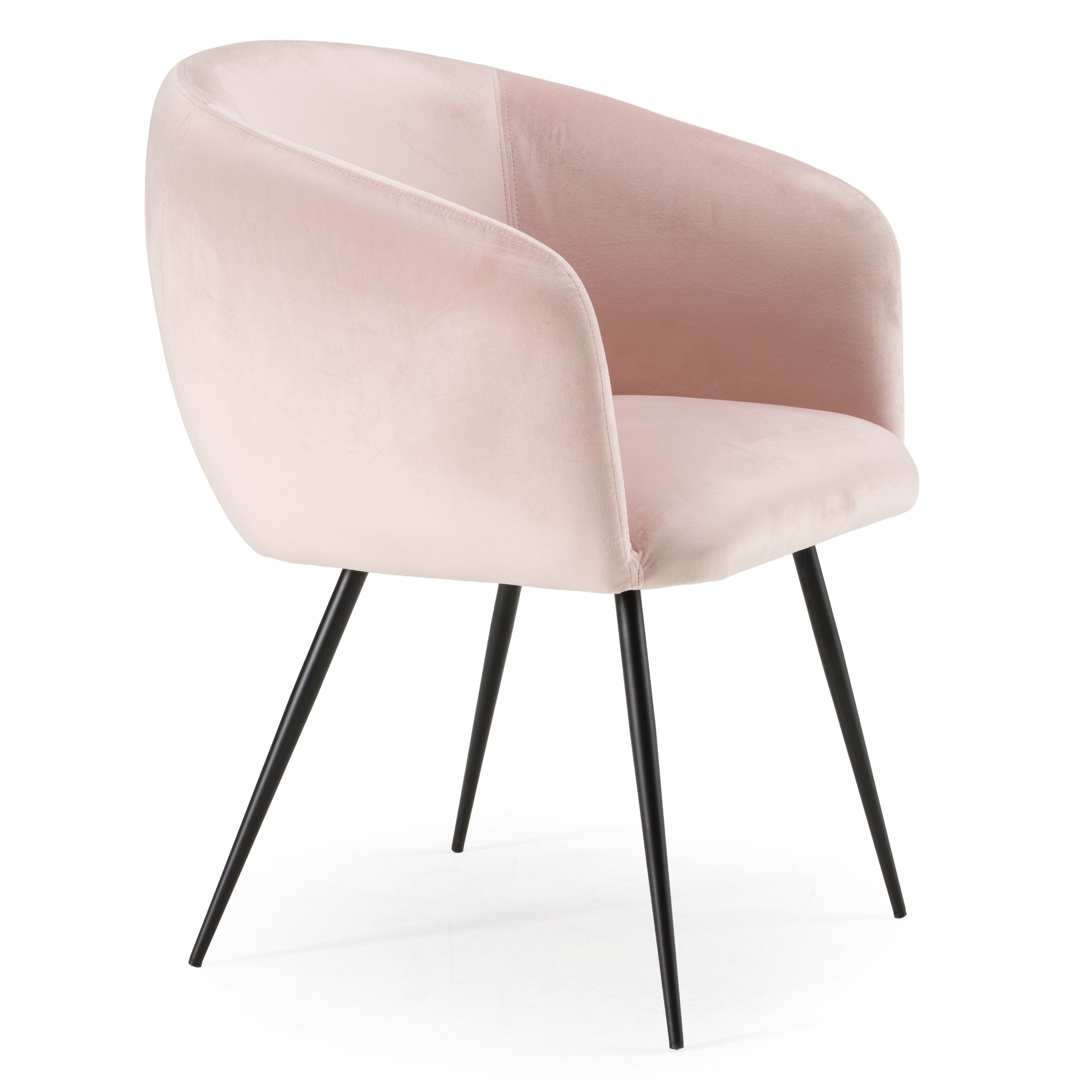 Modrest Luzerne Modern Pink Velvet Dining Chair Model VGYFDC1041-PNK-DC