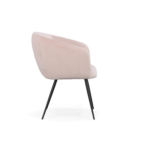 Modrest Luzerne Modern Pink Velvet Dining Chair By VIG Furniture