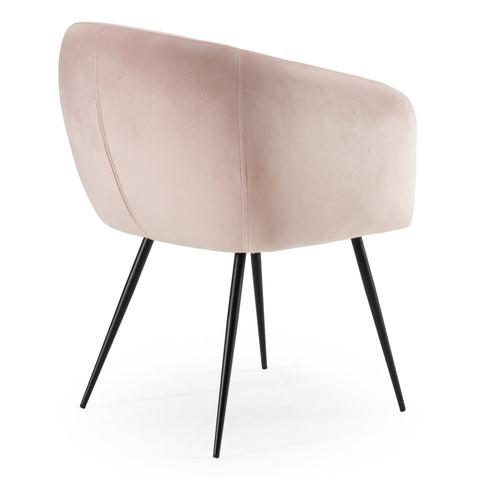 Modrest Luzerne Modern Pink Velvet Dining Chair Model VGYFDC1041-PNK-DC