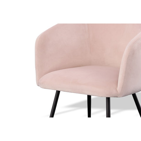 Modrest Luzerne Modern Pink Velvet Dining Chair By VIG Furniture