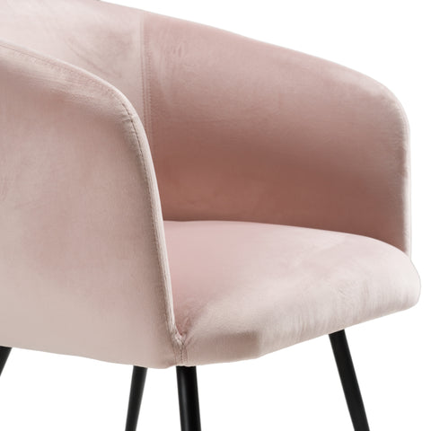 Modrest Luzerne Modern Pink Velvet Dining Chair Model VGYFDC1041-PNK-DC