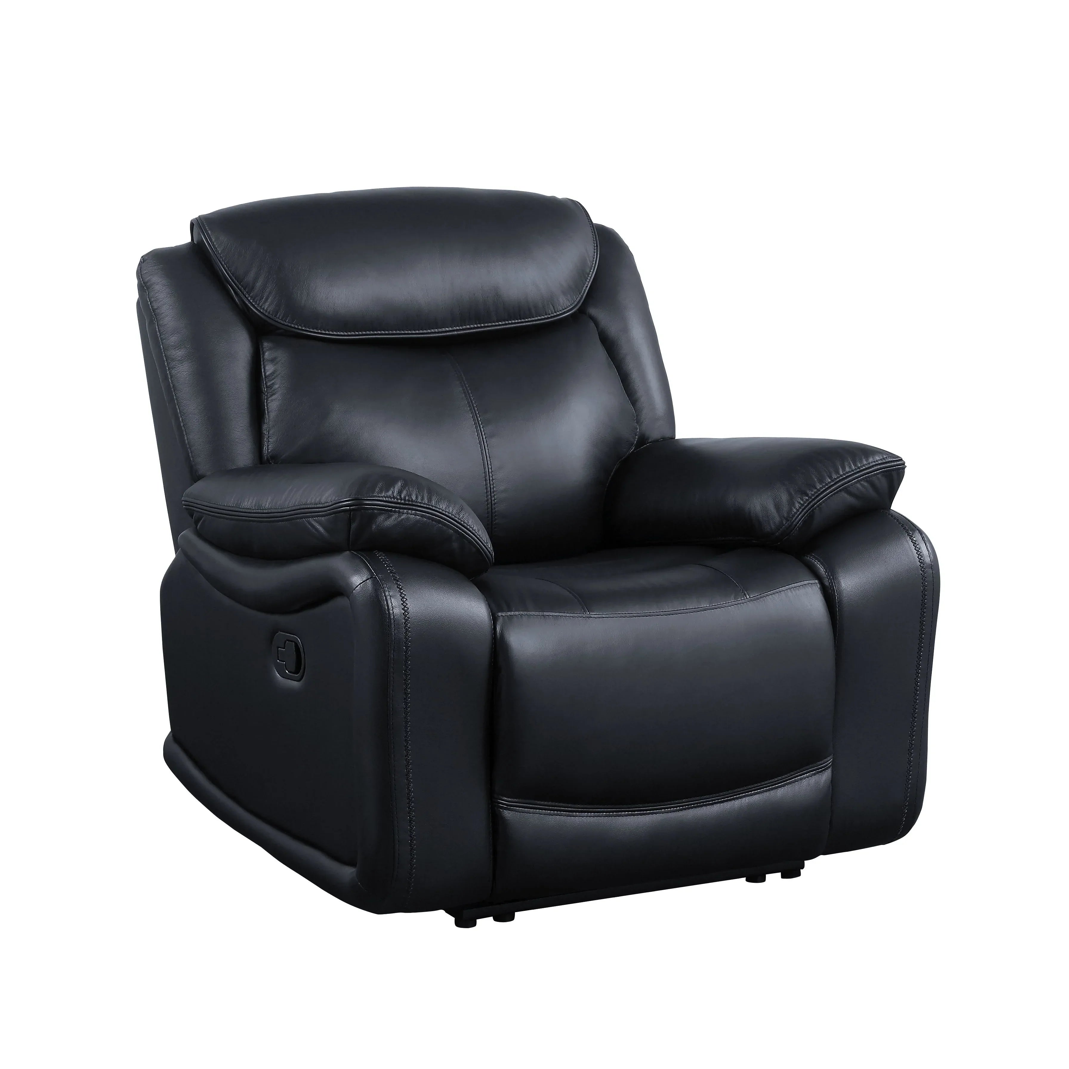 Ralorel Black Top Grain Leather Recliner Model LV00062 By ACME Furniture