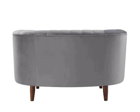 Millephri Gray Velvet Chair Model LV00168 By ACME Furniture