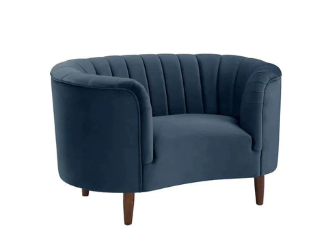 Millephri Blue Velvet Chair Model LV00171 By ACME Furniture