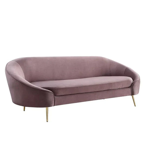 Abey Pink Velvet Sofa Model LV00205 By ACME Furniture