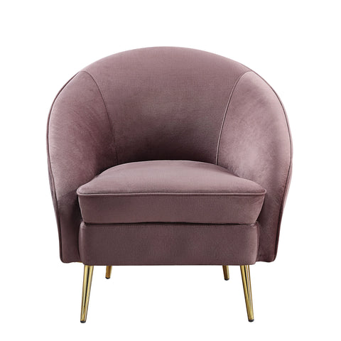 Abey Pink Velvet Chair Model LV00206 By ACME Furniture