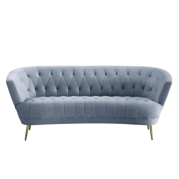 Bayram Light Gray Velvet Sofa Model LV00207 By ACME Furniture