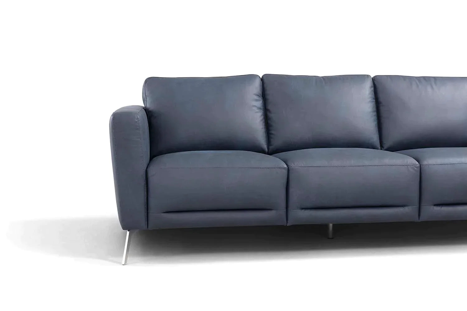 Astonic Blue Leather Sofa Model LV00212 By ACME Furniture
