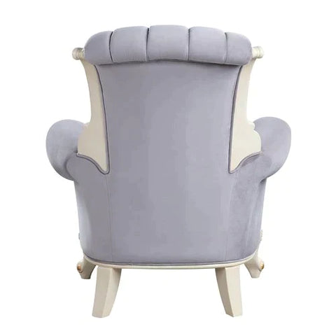 Galelvith Gray Fabric Chair Model LV00256 By ACME Furniture