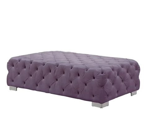 Qokmis  Purple Velvet Sectional Sofa Model LV00390 By ACME Furniture