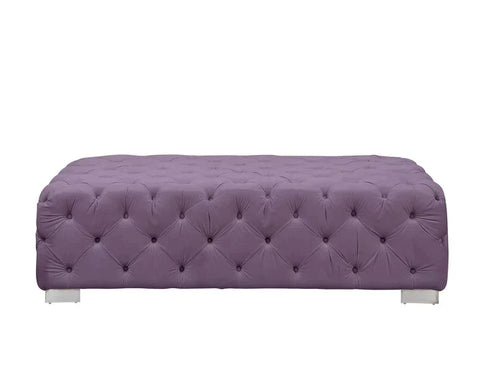 Qokmis  Purple Velvet Sectional Sofa Model LV00390 By ACME Furniture