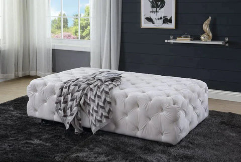 Qokmis  Beige Velvet Sectional Sofa Model LV00392 By ACME Furniture