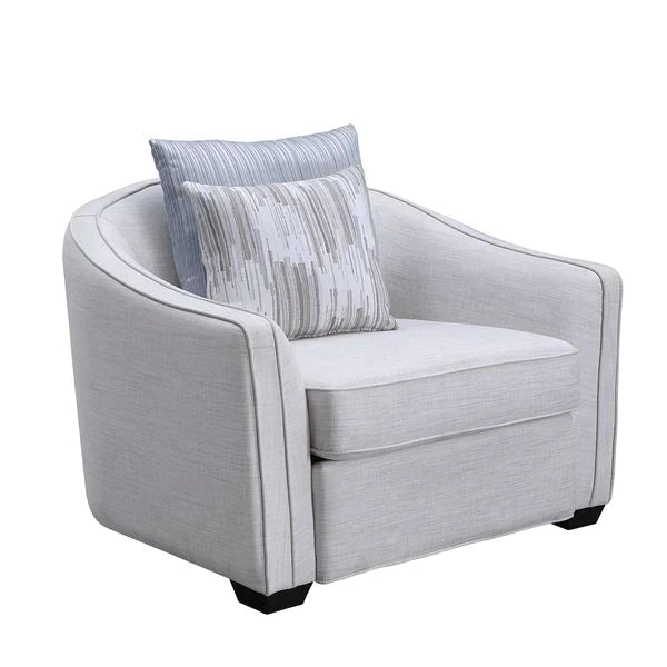 Mahler Beige Linen Chair Model LV00487 By ACME Furniture