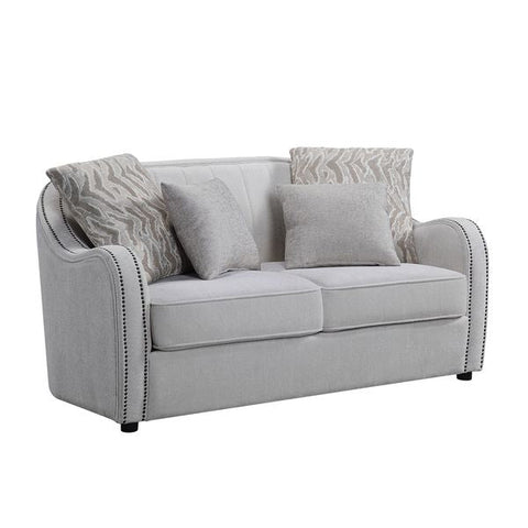ACME Mahler Beige Linen Mahler Loveseat Model LV00579
