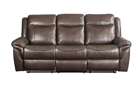 Lydia Brown Leather Aire Sofa Model LV00654 By ACME Furniture